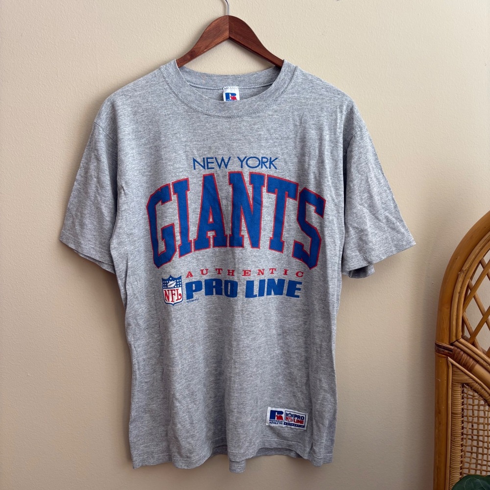 Vtg 1994 Russell Athletic Made in USA New York Giants Pro Line Graphic T Shirt